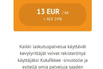 Kevytyrittäjä jäsenyys KukaTekee